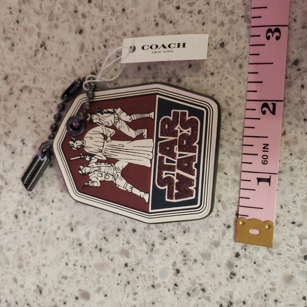 Coach Star Wars Hang Tag Charm Trio Princess Leia, Han Solo & Luke Skywalker NWT - Picture 5 of 5